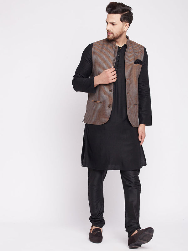 Men's Nehru Jacket with welt pockets -Even Apparels