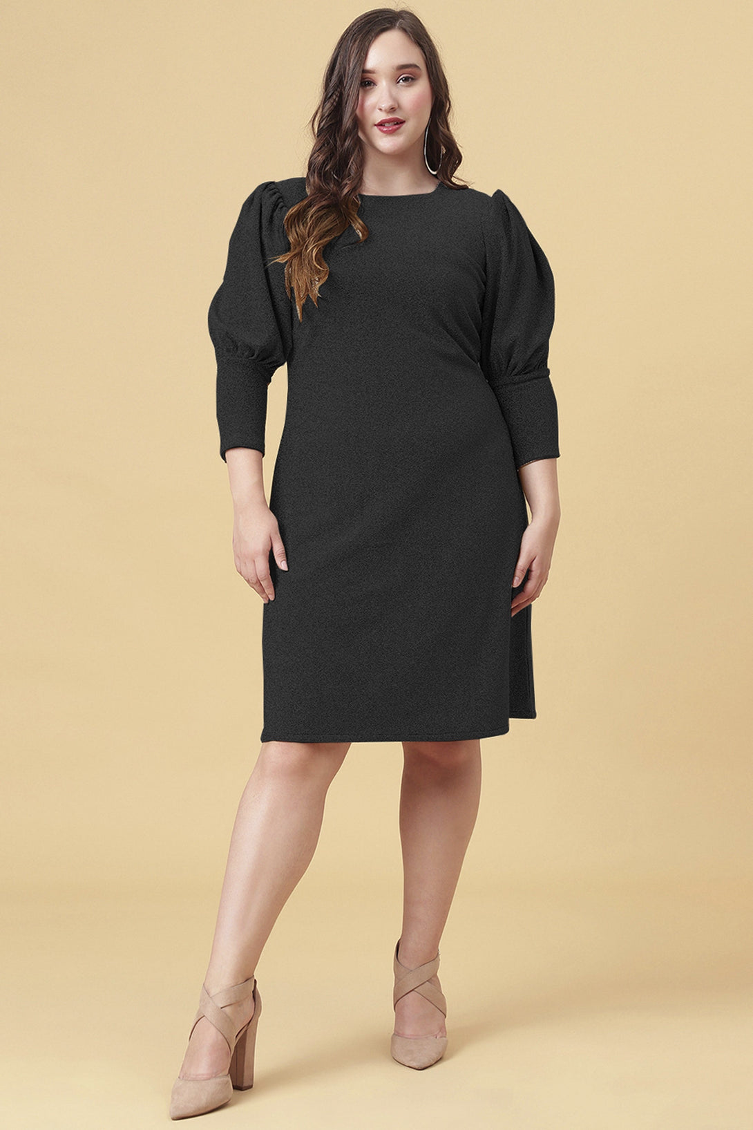 Women's Black Party Dress - Curvy Lane