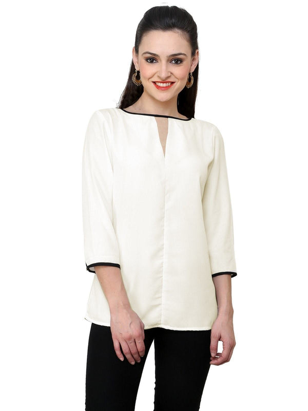 Women's V-Shape Keyhole Top - Pannkh