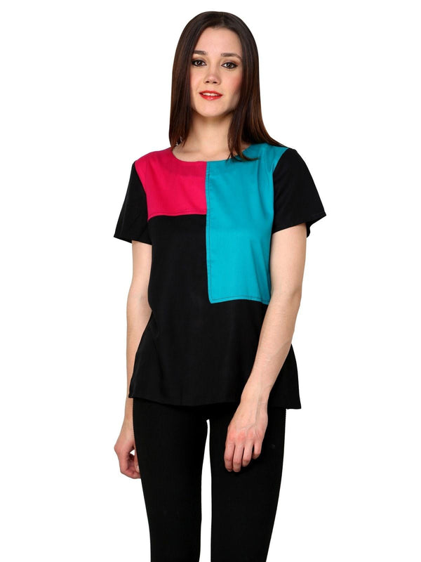 Women's Colour Block Top - Pannkh