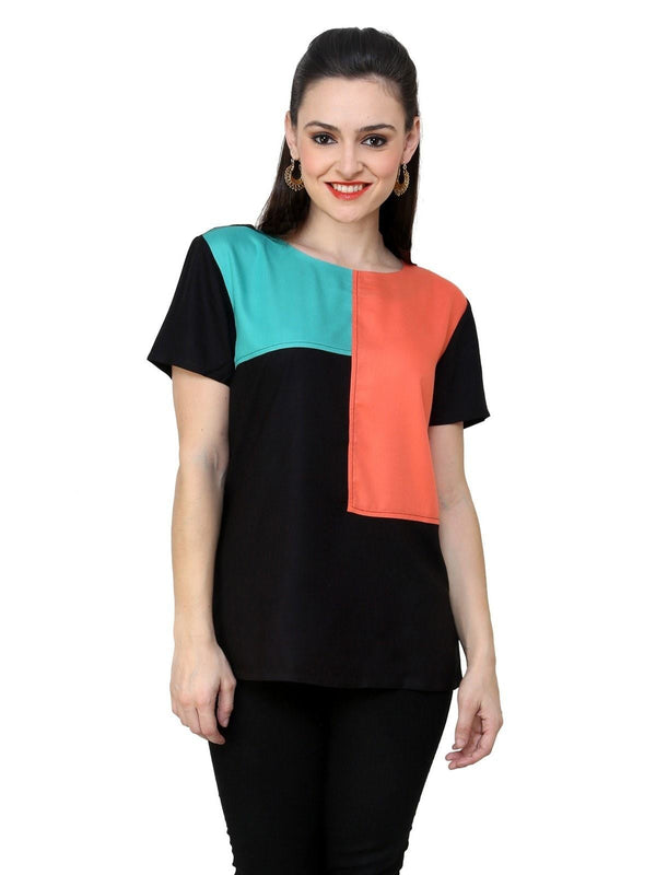 Women's Colour Block Top - Pannkh