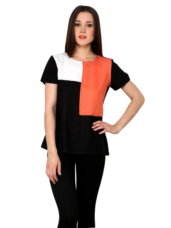 Women's Colour Block Top - Pannkh