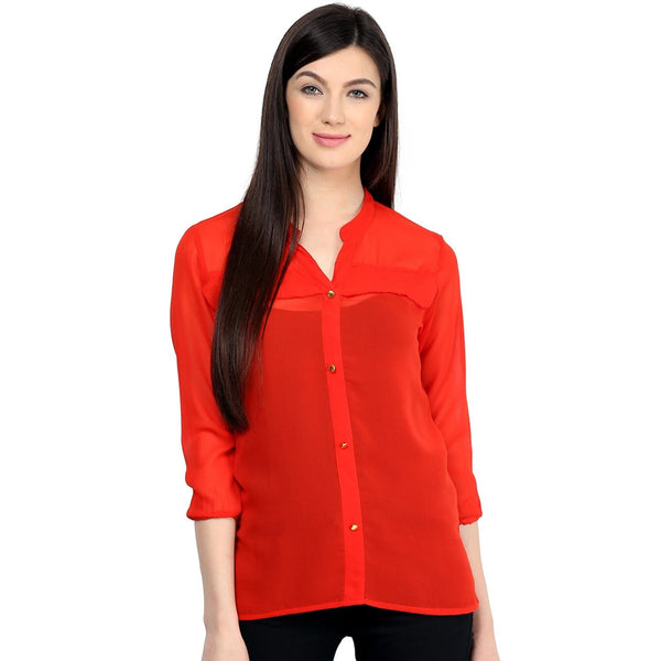 Women's Solid Frill Top - Pannkh