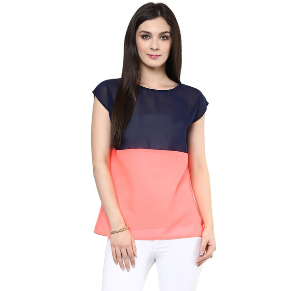 Women's Vibrant Color-Block Top - Pannkh