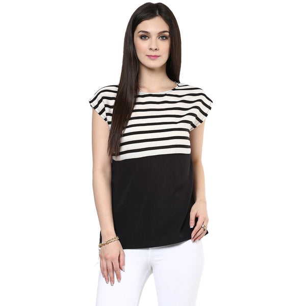 Women's Stripe Print Top - Pannkh