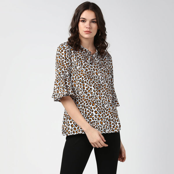 Women's Animal Print Top - StyleStone