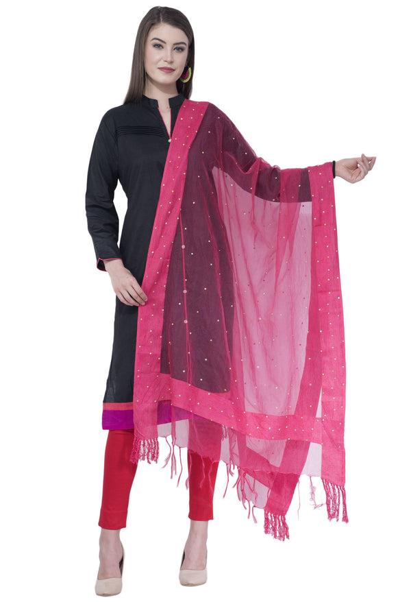 A R SILK Gajari Color Chandna Dupattas and Chunnis