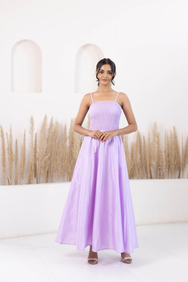 Purple Gown Dress For Women By Saras The Label- (1Pc Set)