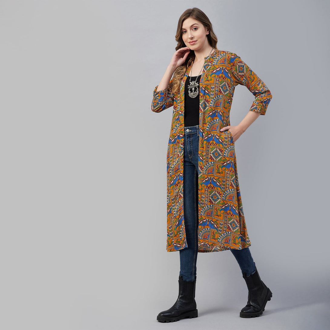 Women's Abstract Printed Shrug - Azira