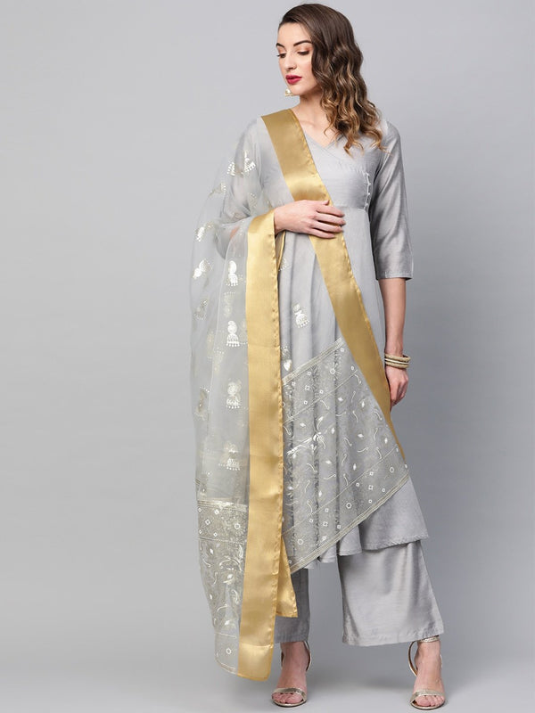 Women's  Foil Printed Dupatta - AKS