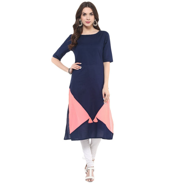 Women's Neon Patch Kurti - Pannkh