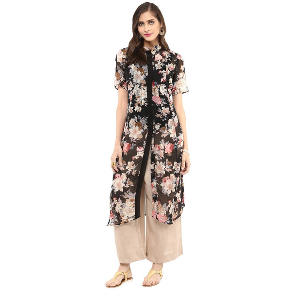 Women's Shirt Floral Print Kurta - Pannkh