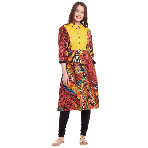 Women's Tropical Print Kurta - Pannkh