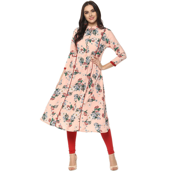 Women's Floral Anarkali Kurta - Pannkh