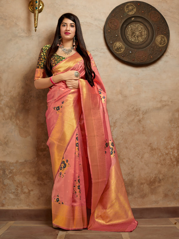 Women's Weaving Banarasi Silk Saree 2 - Monjolika