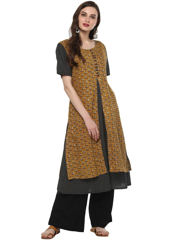 Women's Pannkh Womens Tagai Printed Koti Style Kurta - Pannkh