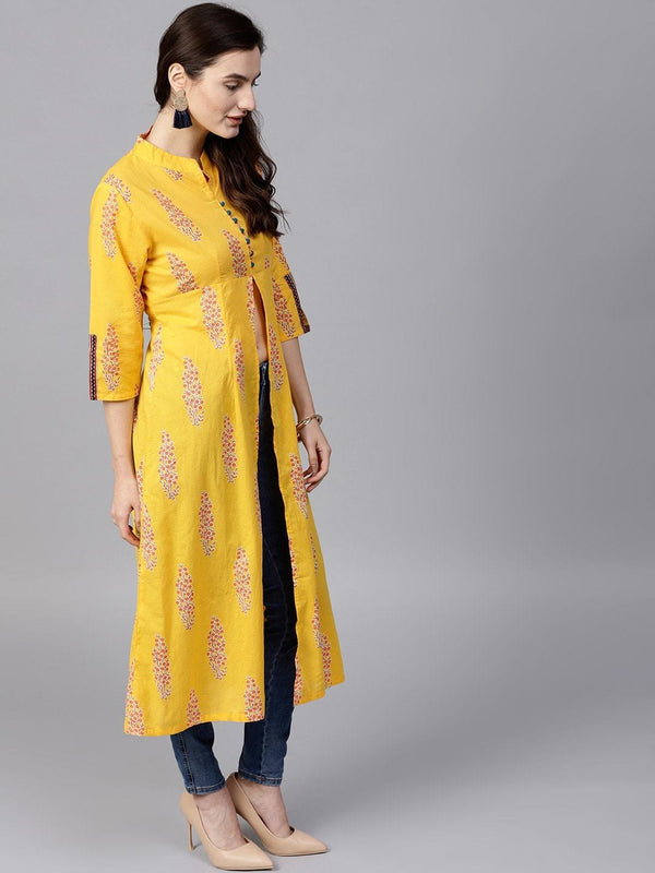 Women's Floral Discharge Print Kurta - Pannkh