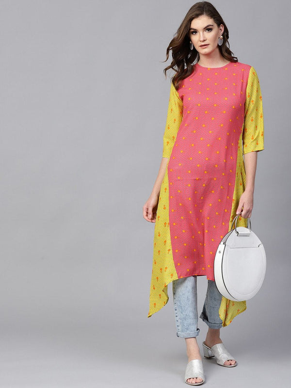 Women's Pannkh Womens Quirky Dipped Kurta - Pannkh