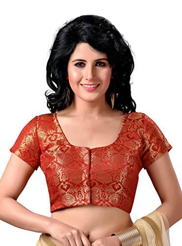 Women's Brocade Saree Blouse by Shringaar- 1 pc