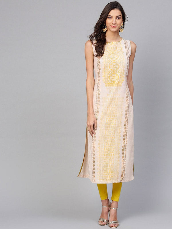 Women's Sleeveless  Printed Kurta - Pannkh