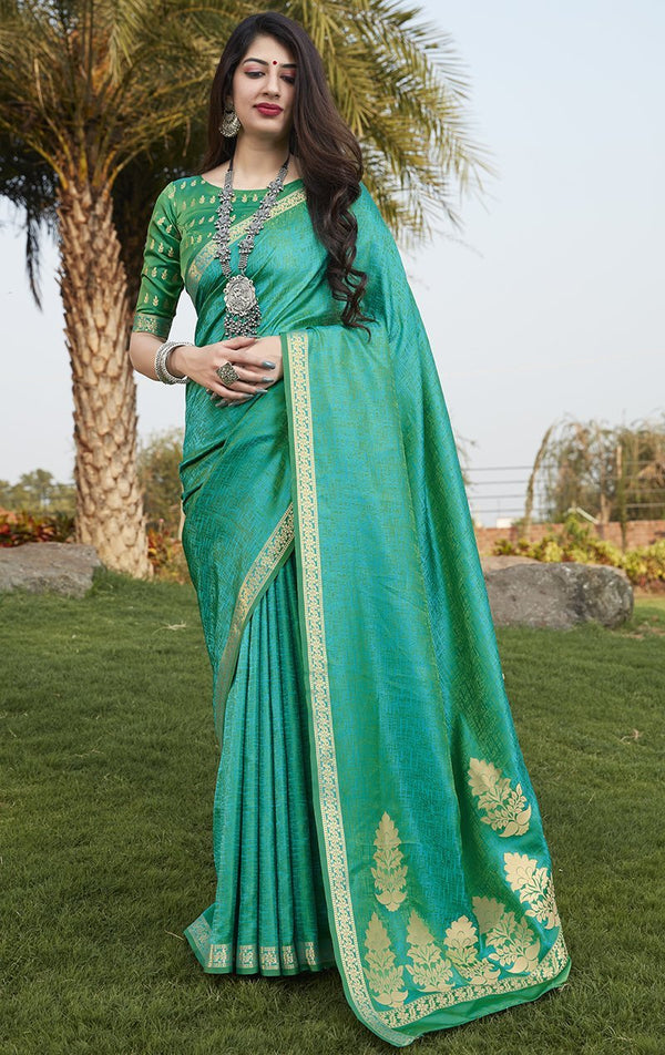 Women's Stunning Party Wear Silk Saree - Monjolika