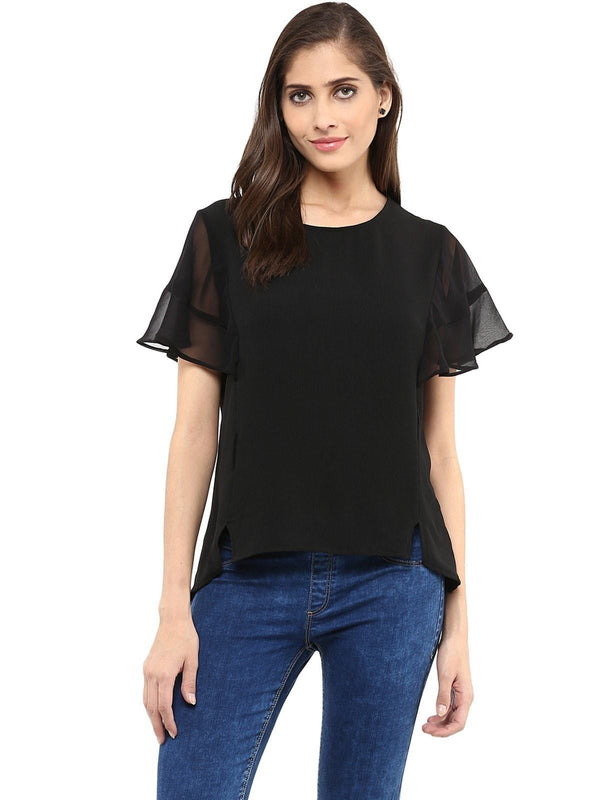 Women's Bubble Frill Top - Pannkh