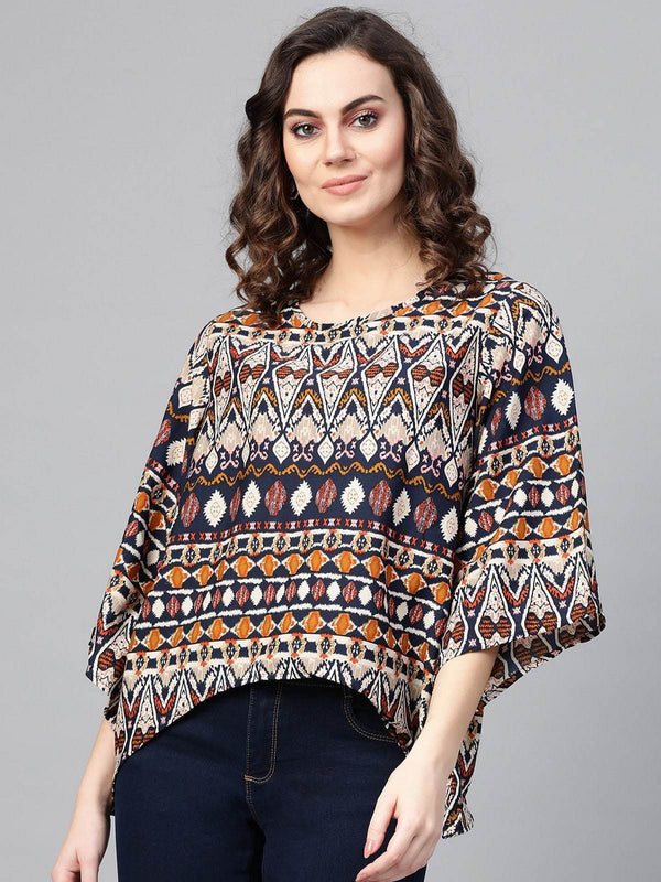 Women's Multi Ikat Butterfly Top - Pannkh