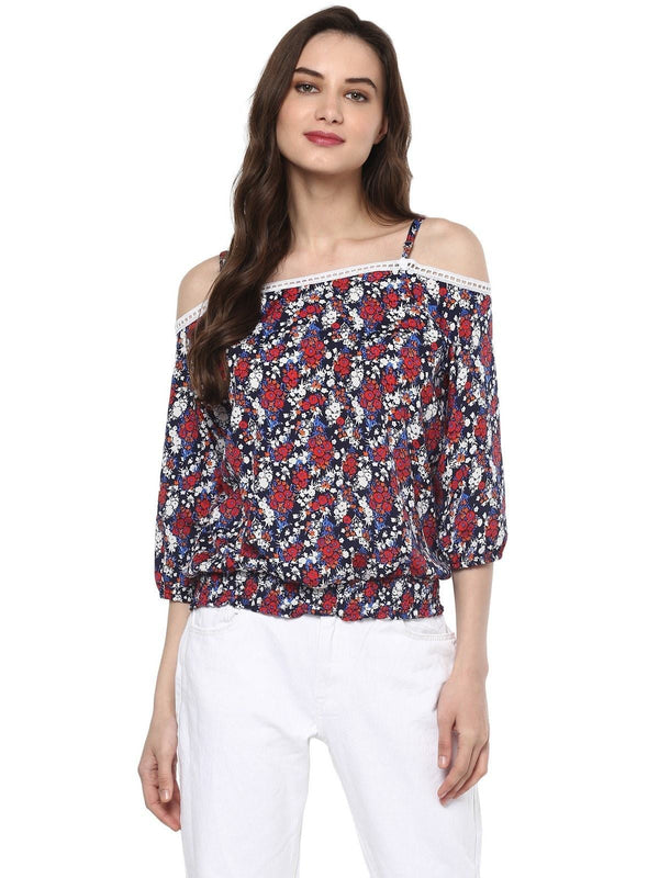 Women's Floral Smoking Top - Pannkh