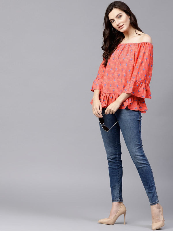 Women's Quirky Off Shoulder Top - Pannkh