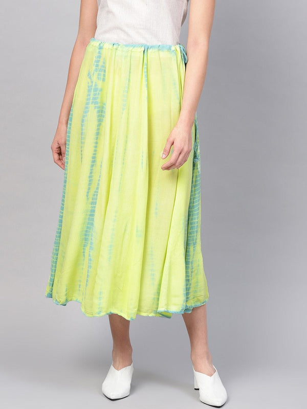 Women's Ombre Flared Skirt - Pannkh