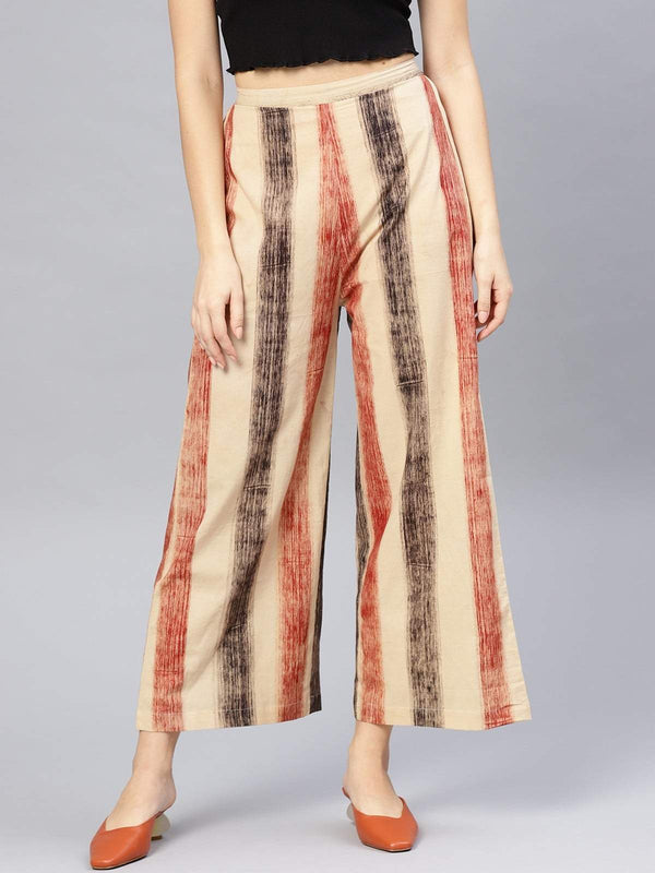 Women's Striped Palazzo - Pannkh