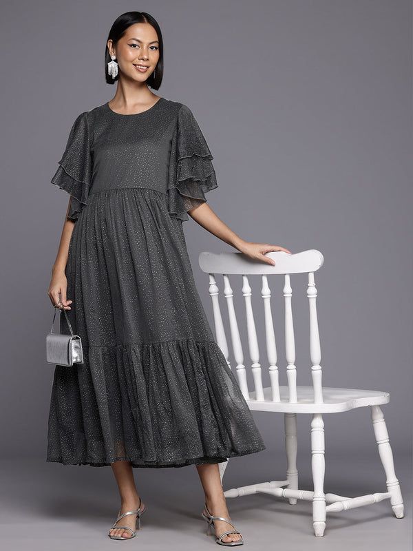 Women Self Design A Line Dress