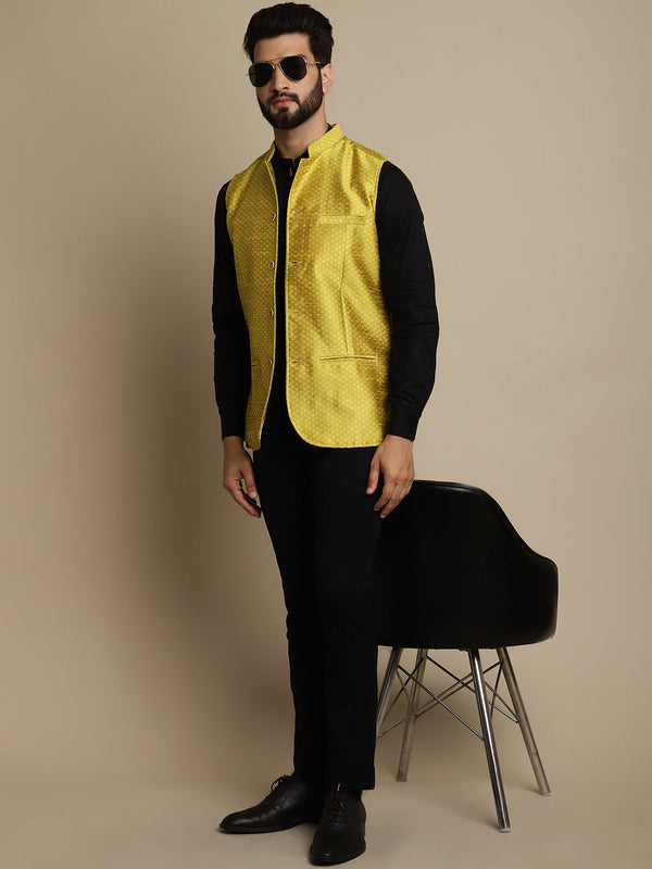 Men's Mandarin Collar Waistcoat - Even Apparels