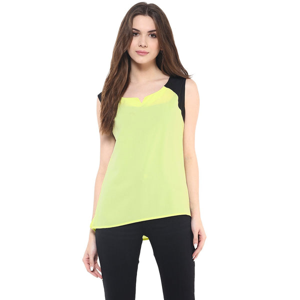 Women's Neon Color Block Top - Pannkh