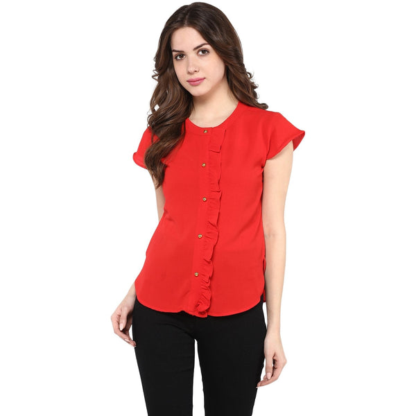 Women's Ruffled Top - Pannkh