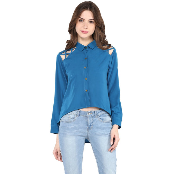 Women's Tie-Up Detailed Shirt Top - Pannkh