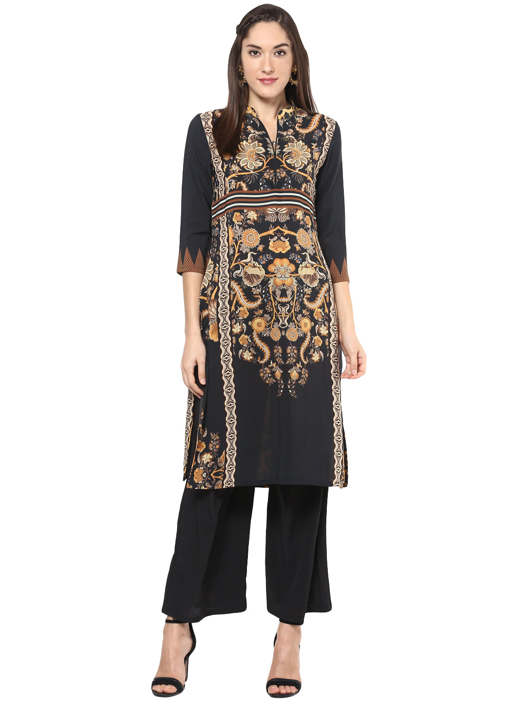 Women's Digital Printed Georgette Kurti - Stylestone