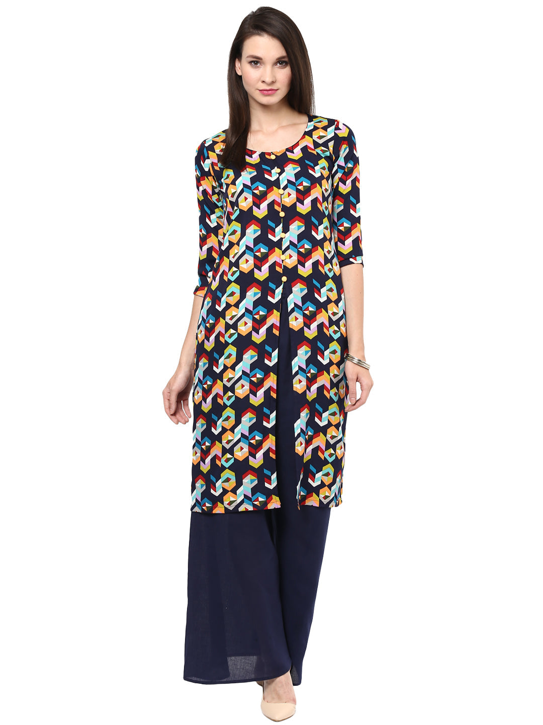 Women's Abstract Printed Kurti - Stylestone