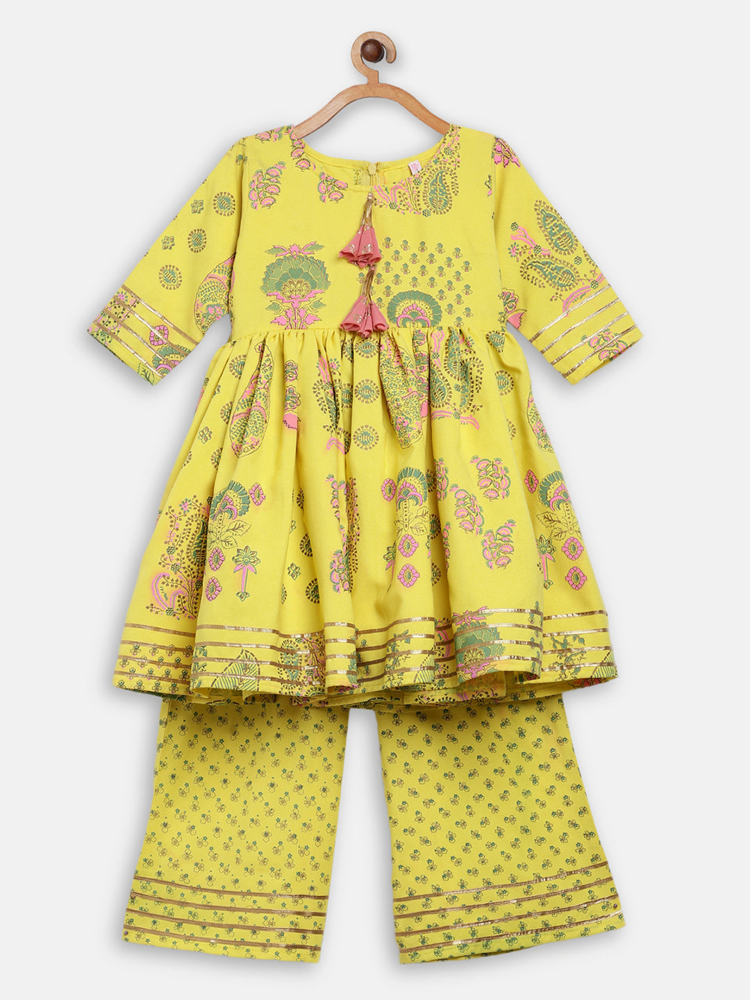 Rayon Kurta & Palazzo Set for Girls - AHALYAA Girls