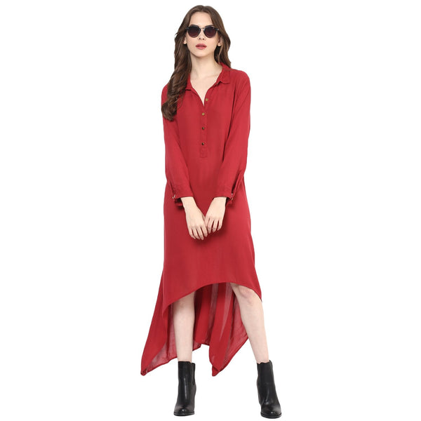 Women's Asymmetric Loose Dress - Pannkh