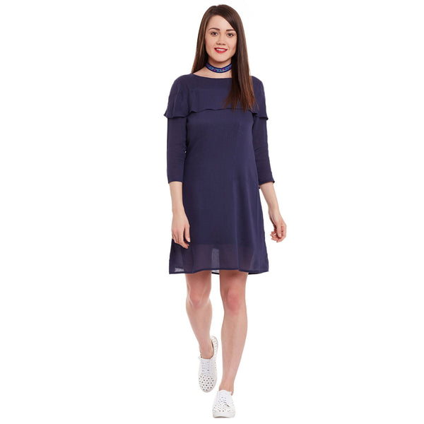 Women's Cape Styled Dress - Pannkh