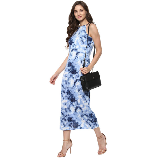 Women's Printed Raglan Maxi Dress - Pannkh