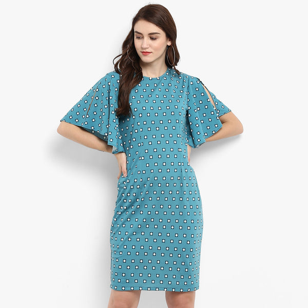 Women's Polka Dot Fitted Dress - Pannkh