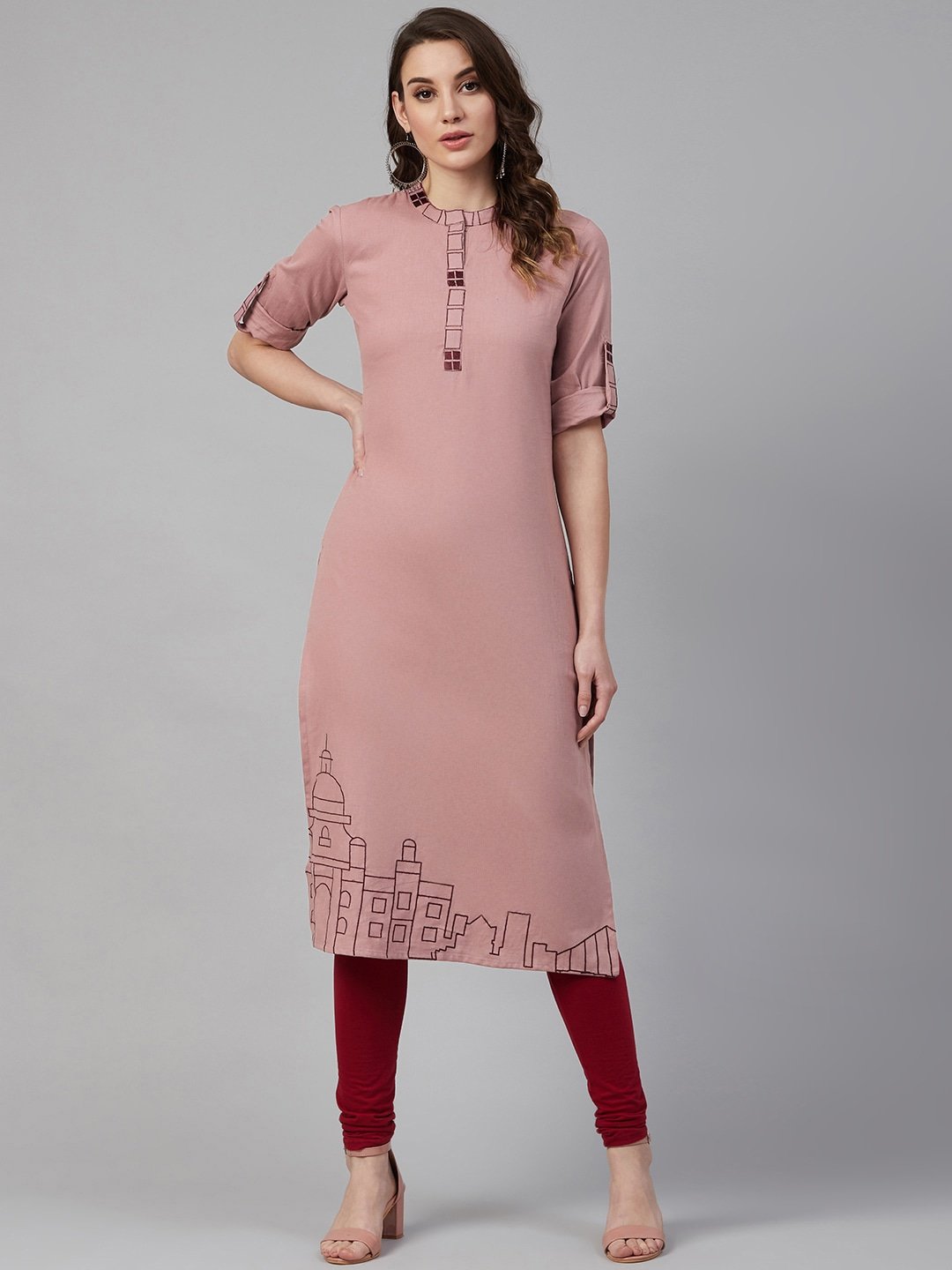 Women's Dusty Straight Kurta - Yufta