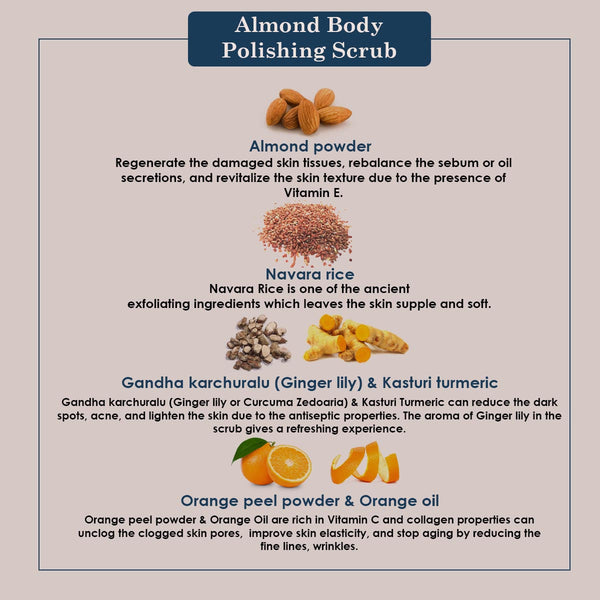 Almond Body Polishing Scrub Pouch - Ancient Living