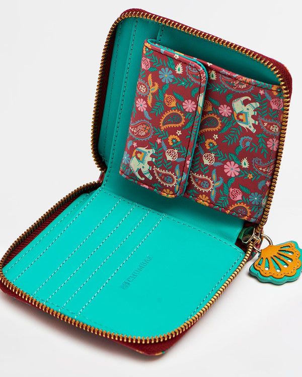 Paisley Blossoms Mini Wallet - Chumbak