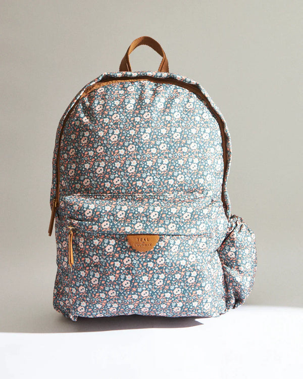 Teal By Chumbak Floral Beds Laptop Backpack - Chumbak