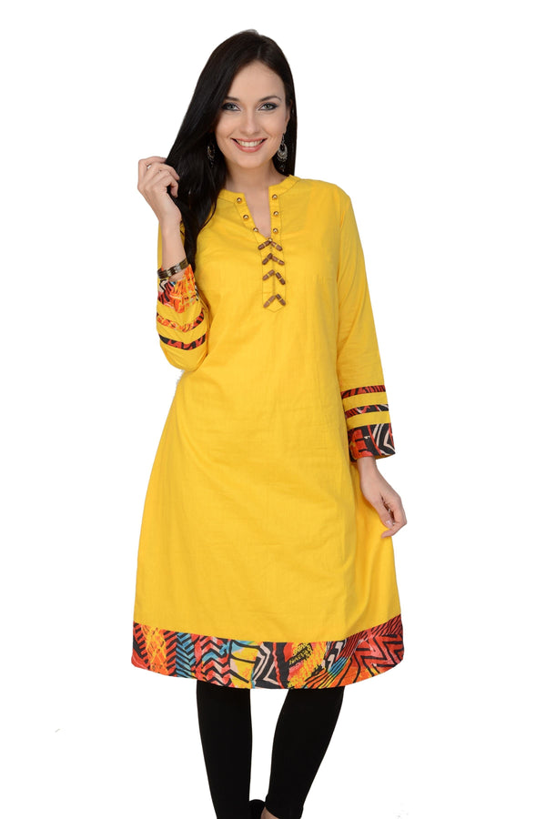 Women's Pannkh Casual Full Sleeve PrintedKurti - Pannkh