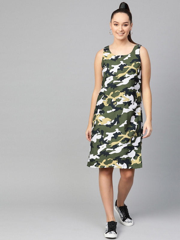 Women's Military Tank Dress - Pannkh