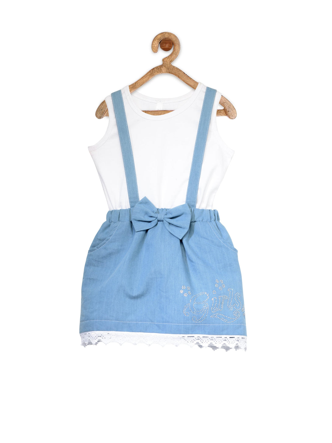 Girl's  Pinafore Skirt With Inner - StyleStone Kid